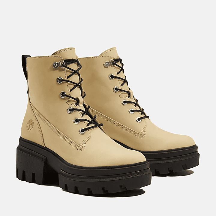 Timberland Everleigh 6 Inch Boot for Women in Light Yellow